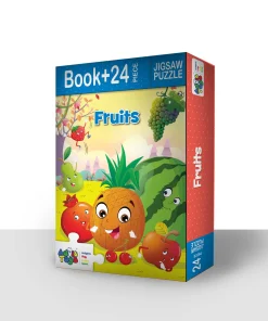 FRUITS BOOK + 24 PIECE JIGSAW PUZZLE